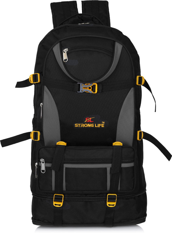 STRONG LIFE 26×14 Inch Unisex Water Resistance Travel Backpack for Outdoor Sport mountaineering trekking Camping & Hiking Rucksack - 60 L(Grey)