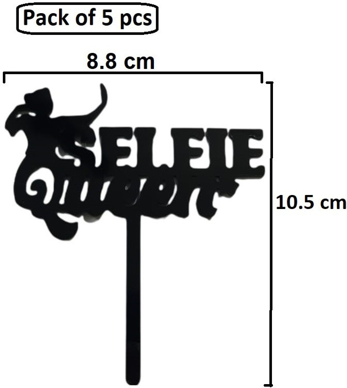 noble foods New Acrylic Black ( ????) Dad Letter Design Cake Topper (Pack of 5 pcs) Cake Topper(Black Pack of 5)