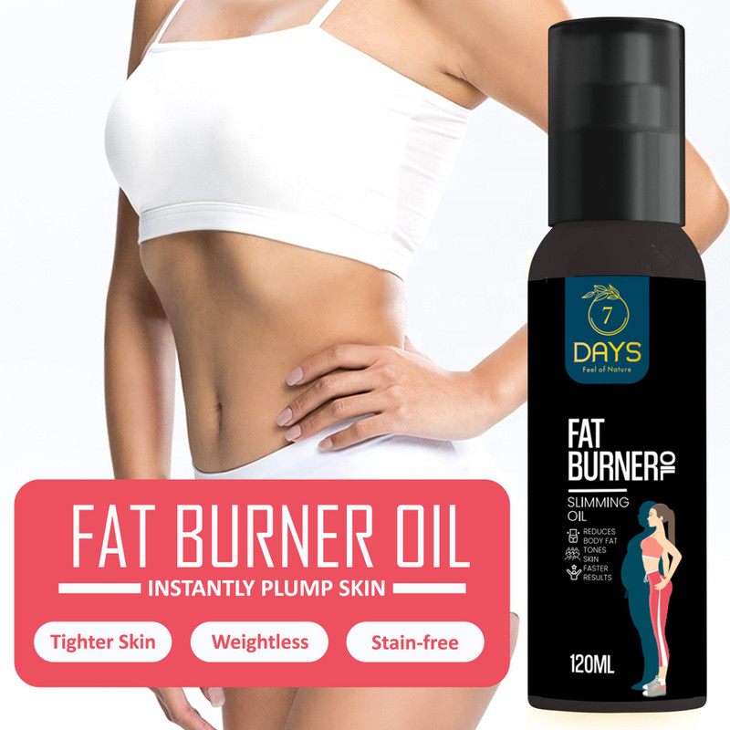 7 Days Fat Burning Oil, Slimming oil, Anti Cellulite & Skin Toning For Stomach, Hip(120 ml)
