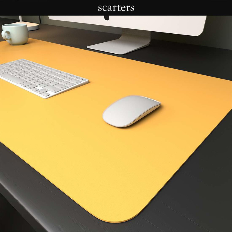 GVJ TRADERS Leather Creation Solid 2 Seater Table Cover (Blue, Polyester) Non Slip Base Mousepad(Multicolor)