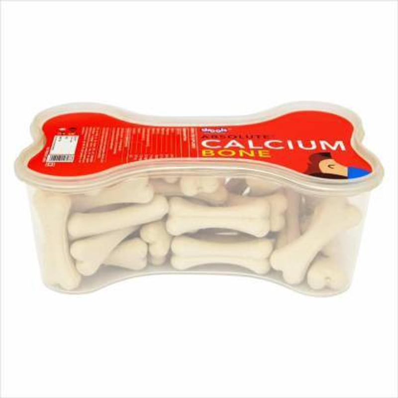 Drools Absolute Calcium MILK Bone JAR Bone Shaped, Dog Supplement, 20 Pieces, 300 Gms Dog Treat Dog Treat Milk 0.3 kg Dry Adult Dog Food
