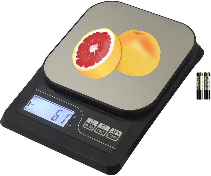 Kelo Digital Weighing Scale- Digital Kitchen Weighing Scale ,Food Kitchen Scale,Weight Loss, Baking, Cooking, Keto and Meal Prep, Digital Kitchen Weight Machine Small Upto 10 KG for Home /131/Kkag Weighing Scale(Black)