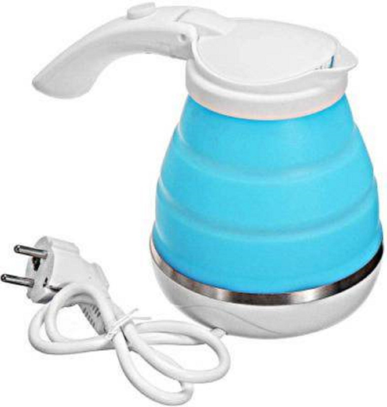 UKRAINEZ WGZ-011 P-42 Travel Kettle, Foldable Electric Kettle Silicone Collapsible Tea Kettle Lightweight Kettle Portable Silica Gel Kettle Business Trip Electric Kettle 0.6 Liter 600ml(multicolor) Electric Kettle(0.6 L, Multicolor)