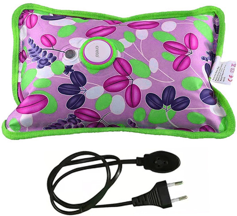 CRETO Electric Warm Gel Bag With Auto Cutoff for Body Pain & Muscle Relaxation Electric 1 L Hot Water Bag(Multicolor)