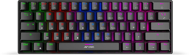 Ant Esports MK1300 Mini Blue Swiitch Wired USB Tenkeyless Gaming Keyboard Compatible with Desktop, Laptop, Mac MK1300 Mini Blue Swiitch(Black)