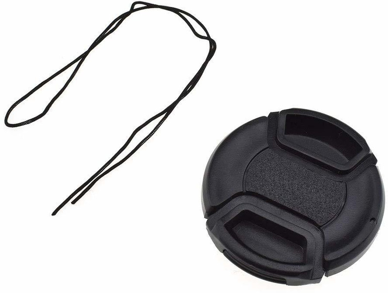 SIAMART 55MM SNAP ON FRORT LENS CAP FOR DSLR Lens Cap(Black, 55 mm)