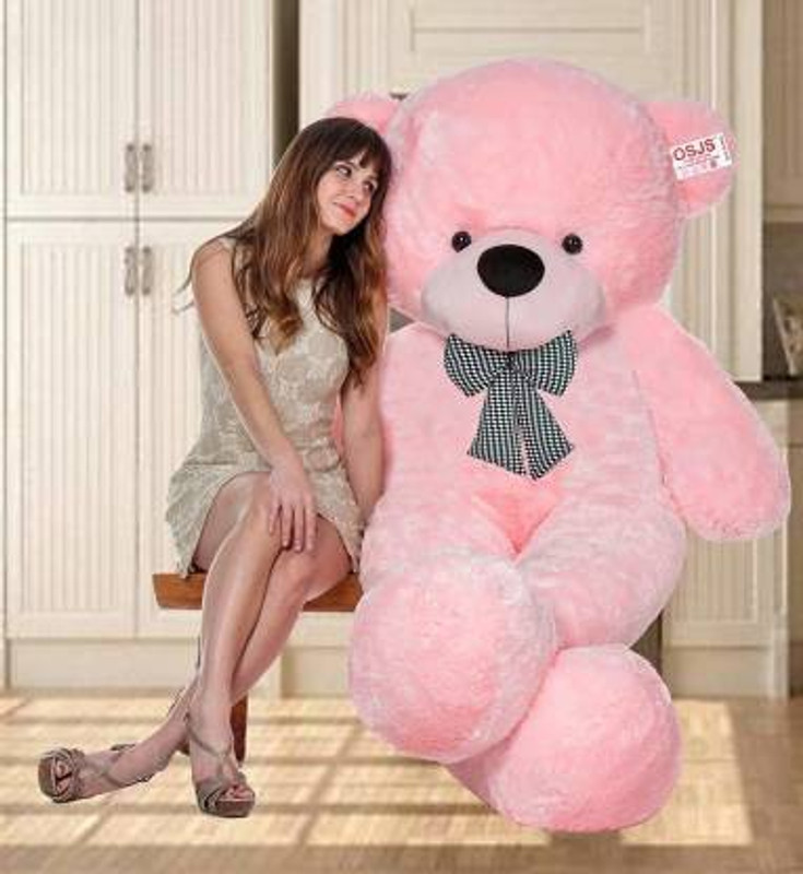 AK TOYS Birthday Gift - A Teddy Bear Pink Color 3 feet for Your Love - 36 inch (Pink) - 92 cm(Pink)