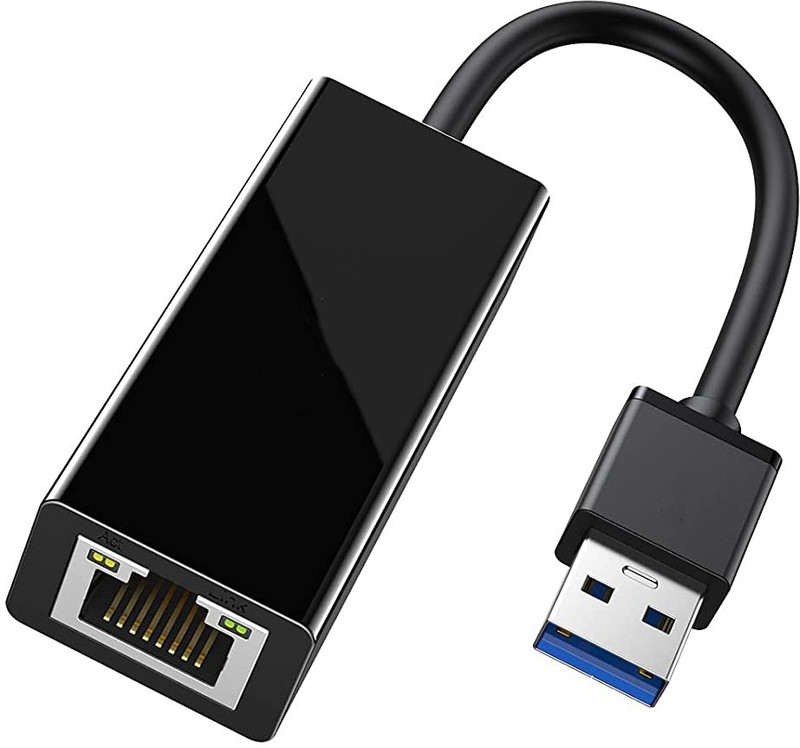 microware Gold Plated USB to RJ45 Gigabit Ethernet Adapter Supporting 10/100/1000 Mbps Ethernet, No Driver Required, USB 3.0 Network Adapter Wired Ethernet Lan Adapter compatible with Windows, Linux, Mac(1000 Mbps)
