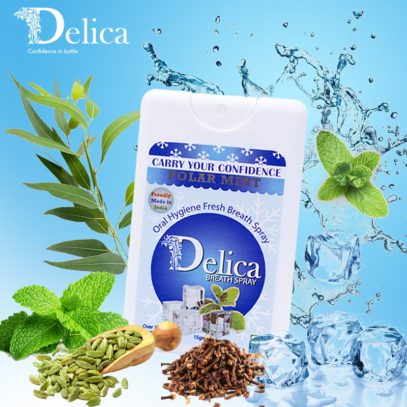Delica Trial Pack Polar Mint Mouth Spray(15 g)