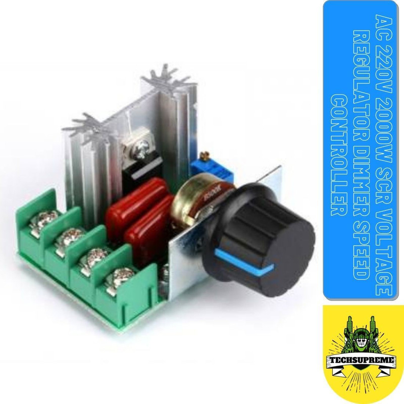 Tayal AC 220V 2000W SCR Voltage Regulator Dimmer Speed Controller Electronic Components Electronic Hobby Kit