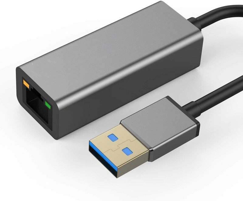 microware USB Giga to LAN USB 3.0 1000 Mbps High Speed Network Adapter Cable Extension Fastest Wired Ethernet Lan Adapter compatible with Windows, Linux, Mac(1000 Mbps)