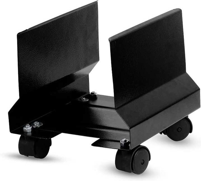 VITSZEE Adjustable Heavy Duty CPU Trolley with Castor Wheels | Computer Floor Stand Trolley | CPU Stand | Computer Accessories | Multiple Use CPU Holder(Iron)