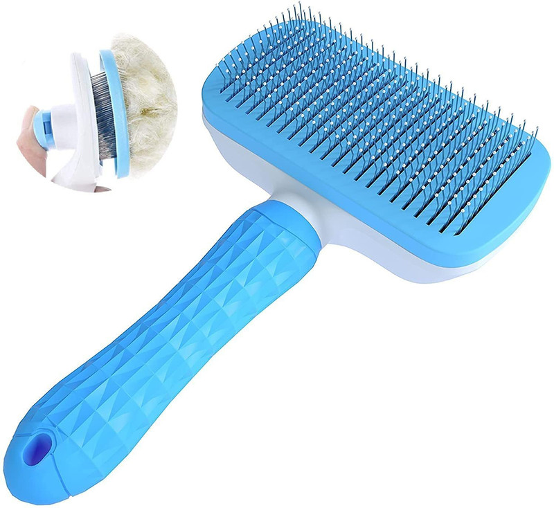 THE DDS STORE Slicker Dog Comb Brush, Pet Grooming Brush, Daily Use to Clean Loose Fur & Dirt, Great for Dogs and Cats With Medium Long Hair () Slicker Brushes for Dog, Cat, Hamster, Rabbit, Guinea Pig, Dog & Cat