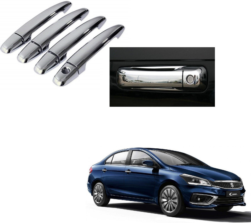 AuTO ADDiCT Car Chrome Handles DOOR Latch cover set of 4 Pcs FOR Maruti Suzuki Ciaz Car Grab Handle Cover