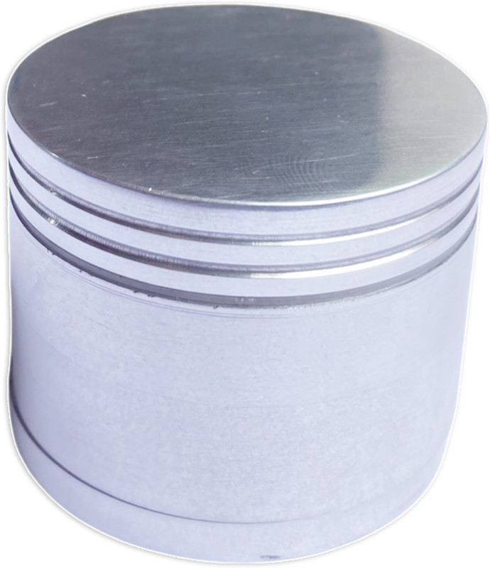 rishi Silver Metallic Herb Crusher (42MM) Hand Muller Grinder