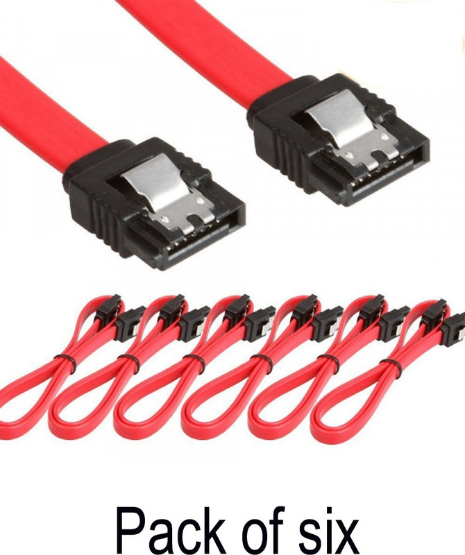 prass Patch Cable 0.25 m SC(Compatible with COMPUTER HARD DISK, Red, Pack of: 6)