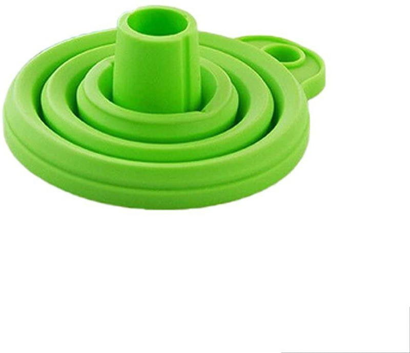 SEAHAVEN Silicone Collapsible Portable Funnel, Kitchen Folding Funnels Hopper Kitchen Tool for Transferring Liquid & Powder Cooking Tools (Multicolor) Silicone Funnel(Multicolor)