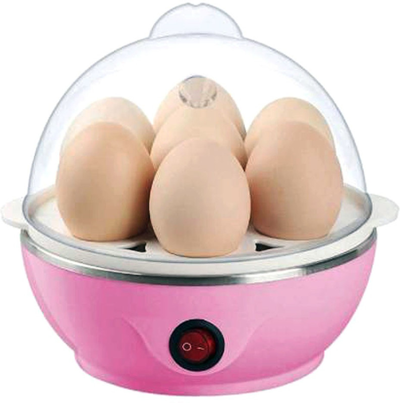Elliot 7 Egg Boiler Steamer Heavy Cooker/ Egg Boiler Machine Egg Boiler Solid Mini Electric 7 Egg Poacher Steamer Cooker Boiler Fryer For Egg 10 Egg Cooker (Multicolor, 7 Eggs) Egg Cooker(Pink, 7 Eggs)