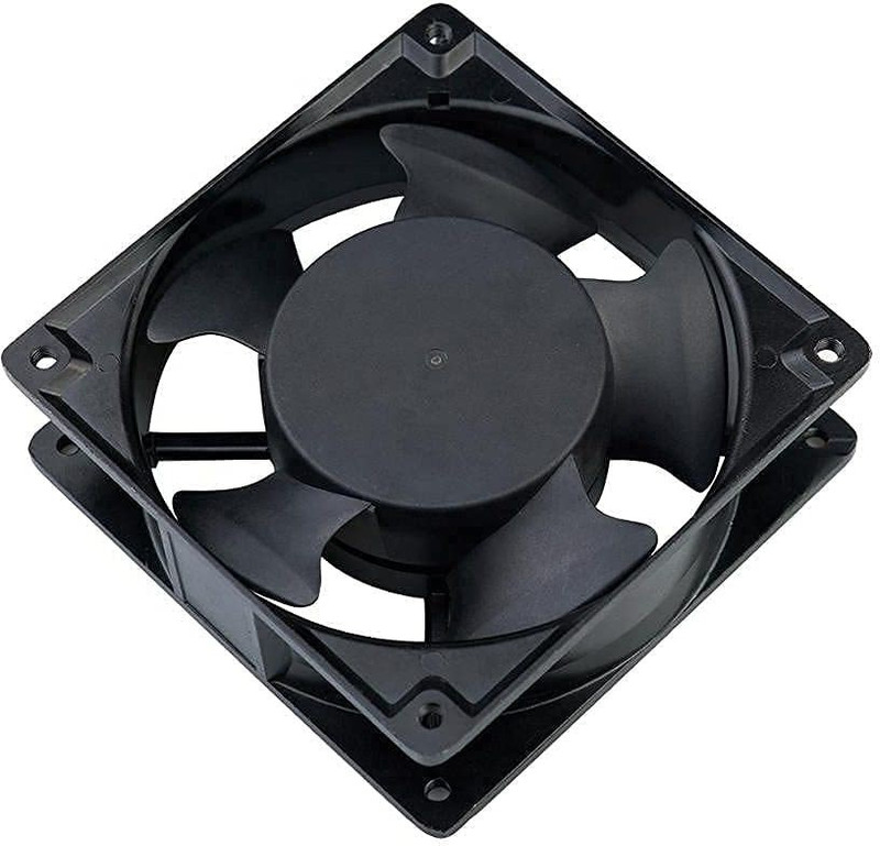 Bellveen Square Cooling Fan 120 X 120 X 38 mm | Black | Pack of 1 38 mm Exhaust Fan(Black)