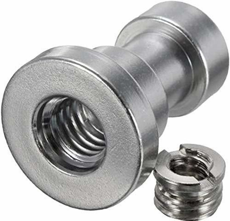 MILLETS Branded Tripod Screw Adapter with 1/4” to 3/8” Screw for Camera Flash Bracket Light Stand Tripod Monopod Flash Shoe Adapter