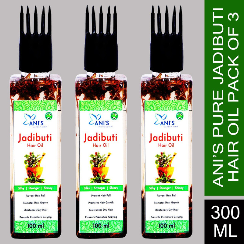 ANI'S Jadibuti Hair Growth Oil Pack of 3 Hair Oil(300 ml)