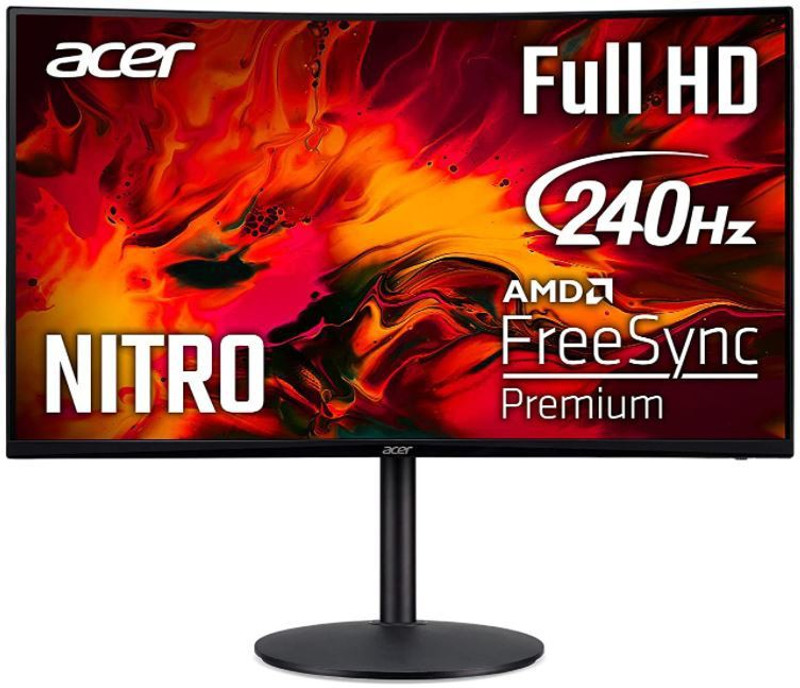 acer Nitro 31.5 inch Curved Full HD VA Panel Gaming Monitor (NITRO XZ320QX) (Adaptive Sync, Response Time: 1 ms, 240 Hz Refresh Rate)