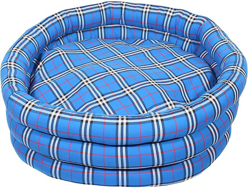 Douge Couture Blue Round 3 tier beds for Dogs S Pet Bed(Blue)