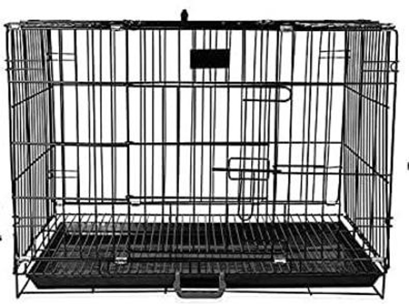 Pet Guard Folding Dog cage single door 18 inch for Puppy Kitten Small Breeds Dog, Cat Cage