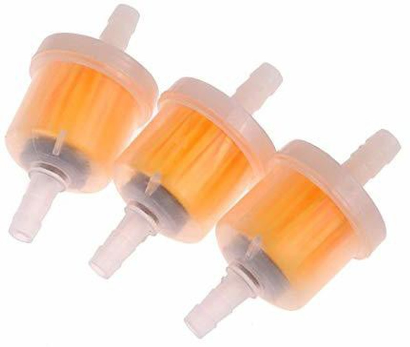 TRP Traders Bike Petrol Filter For Any Bike ( Pack Of 3) 3Pcs Motorcycle Petrol Gas Fuel Gasoline Oil Filter for Scooter Motorcycle Moped Scooter Dirt Bike ATV Go Kart Oil Fuel Filter Universal Fuel Filter(Heavy Duty Fuel Filters)