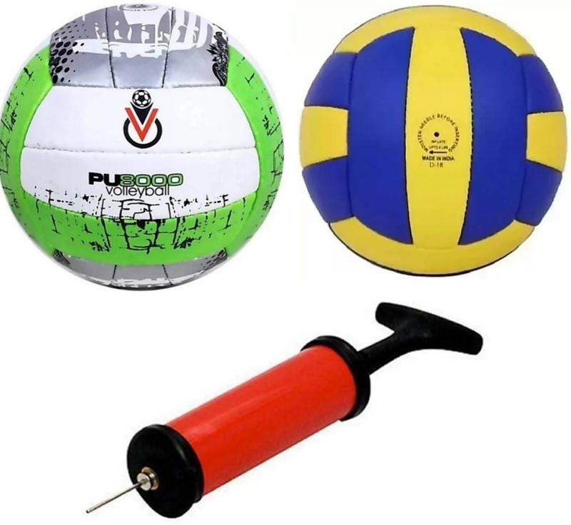 clark classic plain volleyball size 4 with net and air pump mp5 Volleyball - Size: 4(Standard, Pack of 1)
