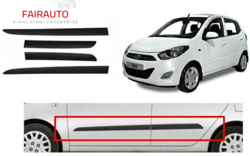 Ridhi Sidhi Hyundai I10 Car Door Side beading moulding with 3M Adhesive Tape - Black Car Beading Roll For Door(5 m)