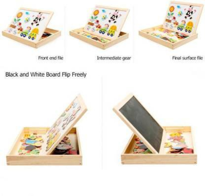 CrazyBuy Wooden Animal Magnetic Drawing(Multicolor)