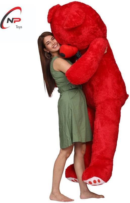 NP Toys TEDDY BEAR 4 Feet very beautiful soft toys high qualitY for valentine & Birthday gift  - 120 cm(Red)