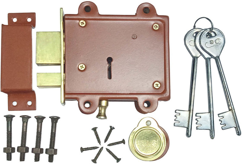 New Tulsi Iron Glossy Deadbolts(Brown)