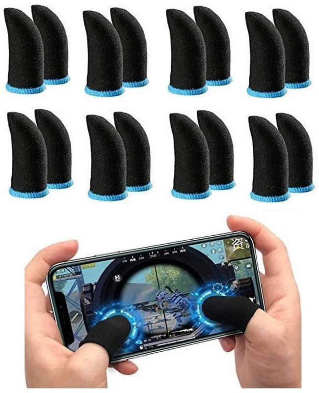 VIGHNAD High Touch Sensitivity Gaming Finger Sleeve(Pack of 16)