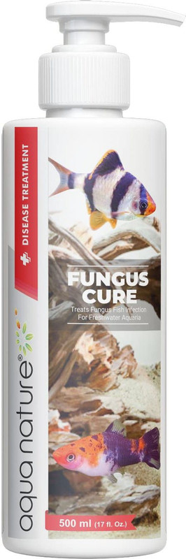 Aquanature Fungus Cure Treats Fungal Fish Infection for Freshwater Aquaria (500ml) Pet Health Supplements(500 ml)