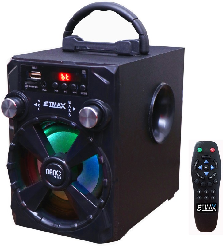 etmax NANO BLACK 30 W Bluetooth Home Theatre(Black, Stereo Channel)