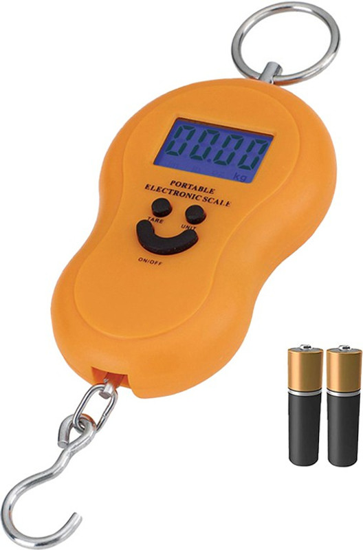 Qozent Hanging Luggage Weighing Scale- 10g-50Kg Digital Hanging Luggage Fishing Portable Weight Scale Taraju Tarazu Kata /88/AQae Weighing Scale(Multicolor)