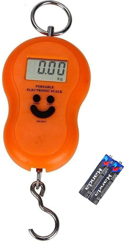 Glancing Digital Hand Weight Machine- Portable Hanging Luggage Weight Machine Digital for Weighing Household Items i.e. Waste Newspaper, Gas Cylinder , disposal etc Capacity 50Kg Weight Capacity /74/UGae Weighing Scale(Multicolor)