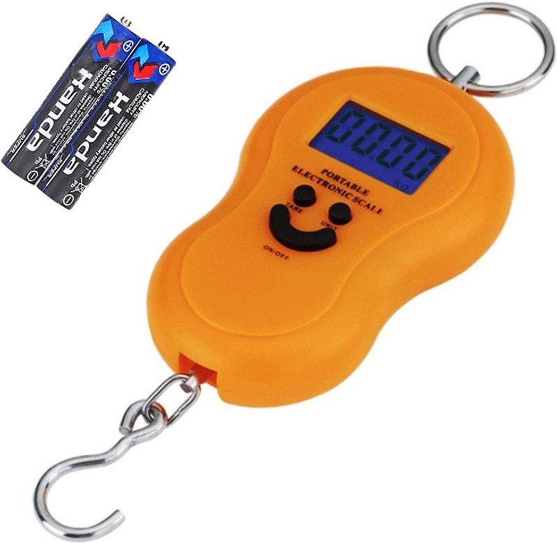 Kelo Electronic Tarazu- Pocket Electronic Weighing Scale, Digital 50 Kg Weighing Scale Heavy Duty Portable, Kitchen Weighing Scale, Metal Hook Type Luggage Scale, Pocket Portable Hanging Luggage Scale /61/KKae Weighing Scale(Multicolor)