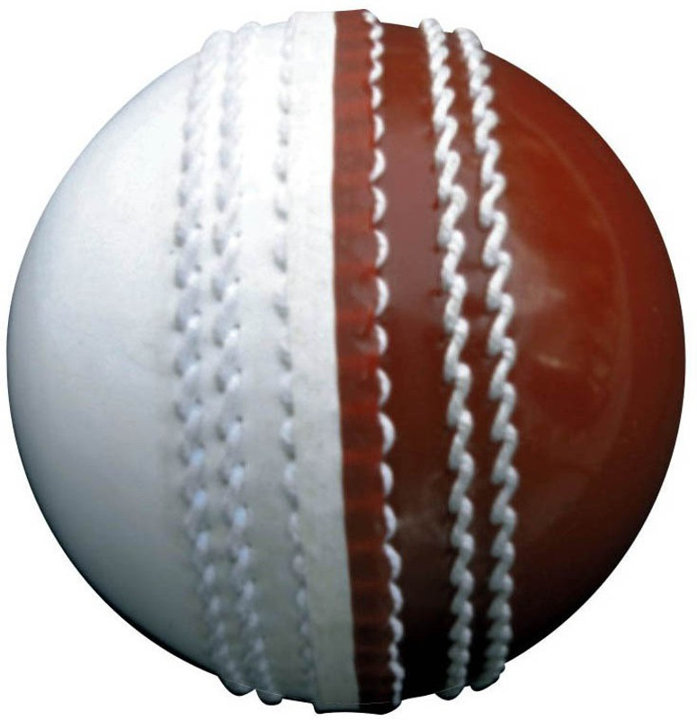 CEELA Pvc Training Cricket Leather Ball(Standard, Pack of 1, White, Brown)