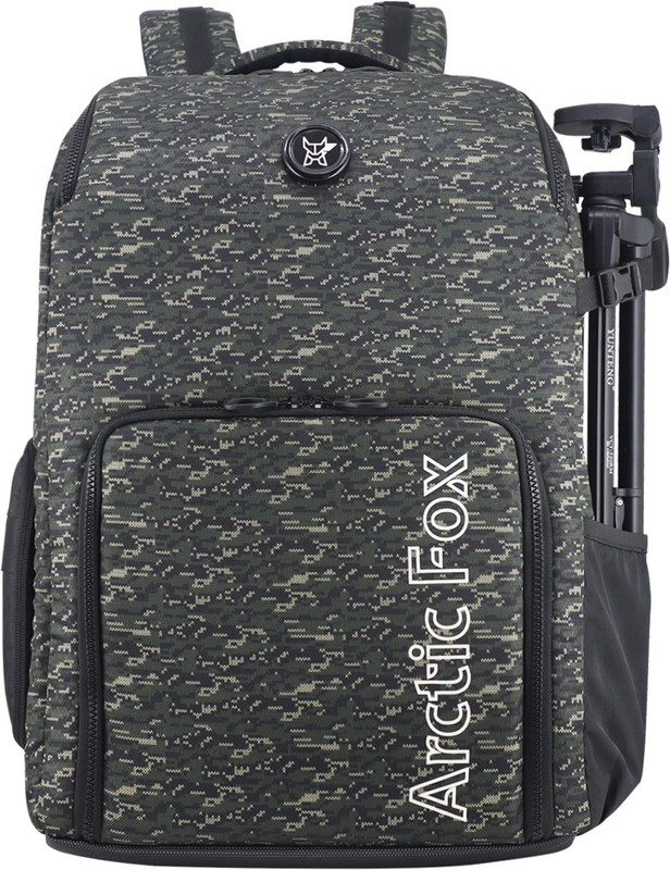 Arctic Fox Shoulder Backpack to carry DSLR SLR Lens with Tripod Holder Camera Bag(Green)