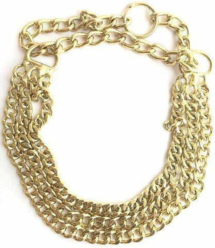 Woofy Plain Dog Collar Charm(Golden, Round)