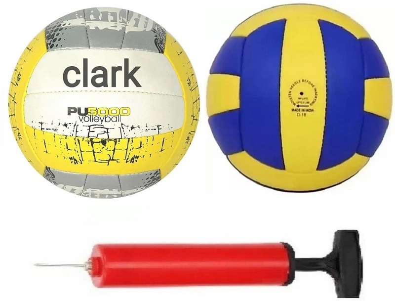 clark classic combo with volleyball nylon net mr10 Volleyball - Size: 4(Standard, Pack of 1)