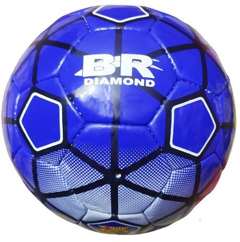 BR DIAMOND BLUE STAR PVC FOOTBALL SIZE 5 Football - Size: 5(Standard, Pack of 2, Blue)