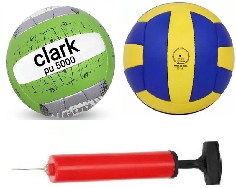 clark Green pu 5000 with pump size 4 volleyball Volleyball - Size: 4(Standard, Pack of 1)