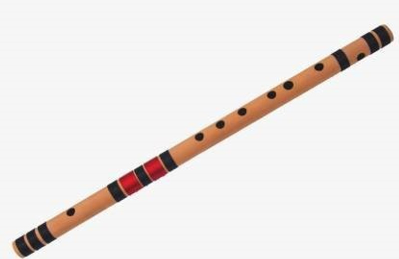 MAGA MART C Natural 7 Hole Right Hand Bansuri 19 inch Bag Bamboo Flute(47 cm)