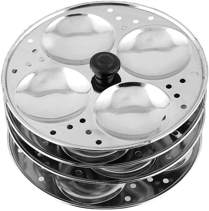 Konava Multi idli pot (6 idli) Induction & Standard Idli Maker(3 Plates , 6 Idlis )