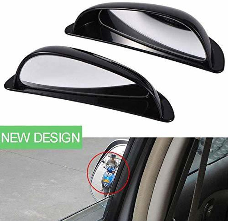 LAVITRA Plastic Left/Right Side Car Auto B Pillar of Black Row Rear View Mirror Improve Visual Range Blind Spot Compatible with Mahindra TUV 300 - 2 Pieces Plastic Car Mirror Cover(MAHINDRA TUV-300)
