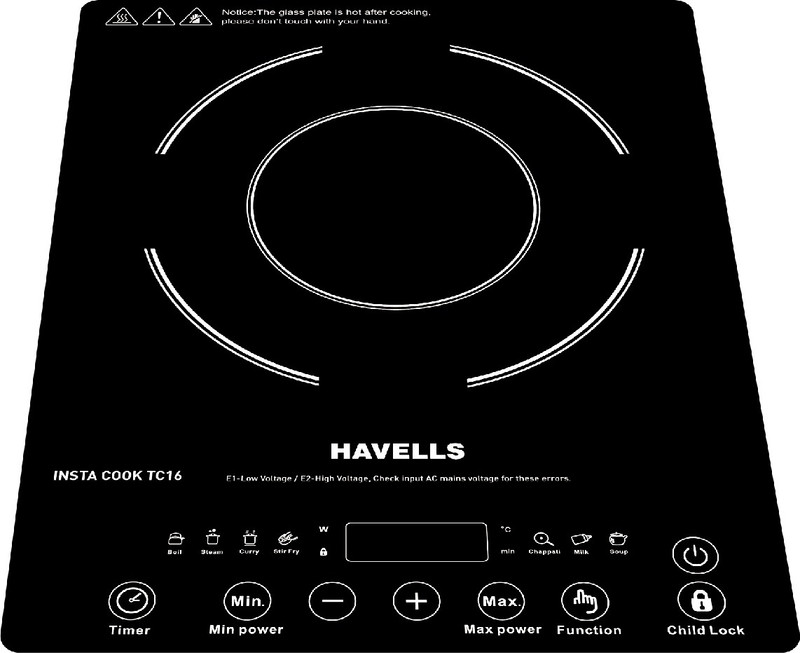 HAVELLS by Havells INSTA COOK TC 16 Induction Cooktop(Black, Touch Panel)